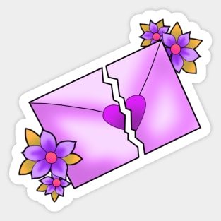 loveletter (purple) Sticker